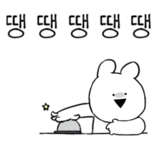 Extremely Rabbit telegram stickers