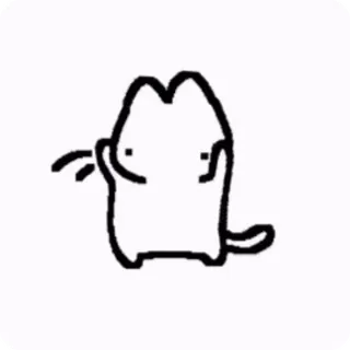 👾 cat, animal, doodle, drawing, cute, simple telegram sticker