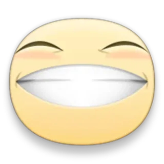 😁 Emoji, Glimlach, Vrolijk, Cartoon whatsapp sticker