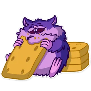 🐹 хомяк, перекус, мультфильм, милый, еда, животное telegram sticker