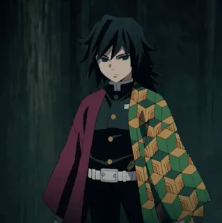 🌊 Giyu Tomioka Demon Slayer アニメ, 鬼滅の刃, 冨岡義勇, 漫画, キャラクター whatsapp sticker