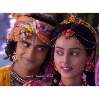 🥰 Krishna Sumedh_krishna_962 Hinduísmo, Radha, Cultura indiana, Divindade, Espiritual telegram sticker