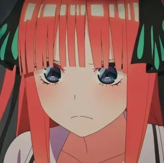 😠 Nino Nakano The Quintessential Quintuplets anime, manga, Nino Nakano, The Quintessential Quintuplets, angry, tsundere telegram sticker