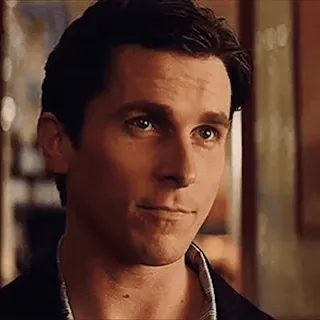 😏 Patrick Bateman American Psycho actor, retrato, hombre, Christian Bale, American Psycho whatsapp sticker