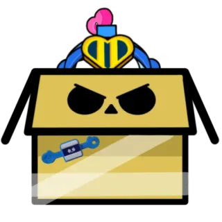 📦 Tick Brawl Stars 迪克, 荒野乱斗, 电子游戏, 角色, 手机游戏 telegram sticker