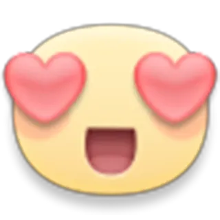 😍 emoji, corações, amor, fofo, feliz telegram sticker