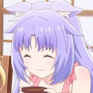 😣 Anime, Nekomimi, Carino, Kawaii telegram sticker