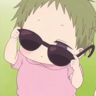 💗 赤ちゃん, サングラス, 可愛い, アニメ風, 漫画, 子供, かっこいい telegram sticker