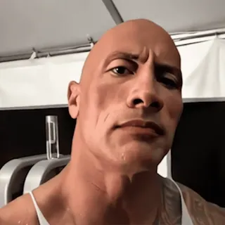 🤨 Dwayne Johnson Dwayne Johnson, The Rock, aktor, selebriti, potret whatsapp sticker
