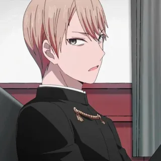 😒 Miyuki Shirogane Kaguya-sama: Love Is War Anime, Kaguya-sama, Miyuki Shirogane, Schülerratspräsident, Anime Charakter telegram sticker