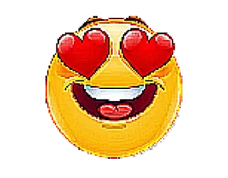 😍 表情符号, 爱, 爱心眼, 开心, 脸 telegram sticker