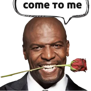 🌹 Terry Crews come TO me Terry Crews, Rose, Viens à moi, Acteur, Célébrité telegram sticker