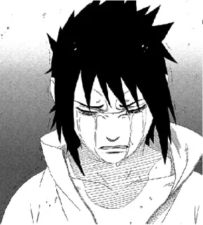 😭 Sasuke Naruto Anime, Manga, Pleurs, Triste, Émotion, Sasuke, Naruto telegram sticker