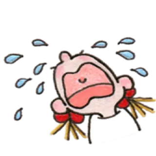 ✳️ 泣く, 悲しい, 動物, 猿, 涙 telegram sticker
