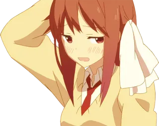 😅 Garota anime, Uniforme escolar, Desenho animado, Bonito, Kawaii, Anime telegram sticker