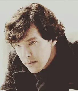 😐 Sherlock Holmes Sherlock sherlock, benedict cumberbatch, british, portrait, actor, bbc telegram sticker