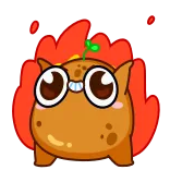 😈 kawaii, cute, cartoon, character, sticker telegram sticker