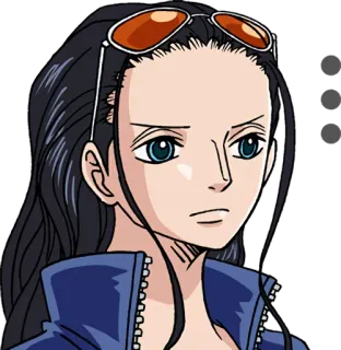 😶 Nico Robin One Piece 动漫, 海贼王, 妮可·罗宾, 角色 telegram sticker