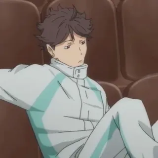 💗 Oikawa Tooru Haikyuu!! Anime, Haikyuu, Oikawa Tooru, Alzatore, Pallavolo telegram sticker