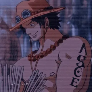 🔥 Ace One Piece One Piece, Ace, Anime, Cartone animato, Pirata telegram sticker