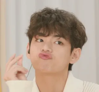😗 V BTS, Kpop, V, Kim Taehyung, chanteur, célébrité, coréen telegram sticker