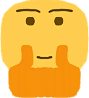 🤔 emoji, thinking, thoughtful, expression, yellow, face telegram sticker