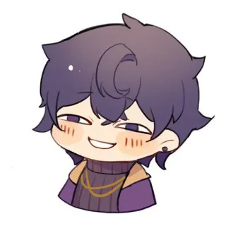 🗡 Anime, Dibujo animado, Personaje, Retrato, Lindo telegram sticker
