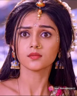 😳 Radha TAMIL RADHAKRISHN FC Radha, Hinduísmo, Cultura indiana, Televisão, Personagem telegram sticker