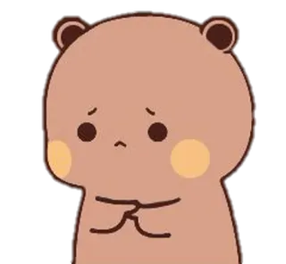 🍼 niedźwiedź, słodki, zwierzę, smutny, kreskówka, naklejka telegram sticker
