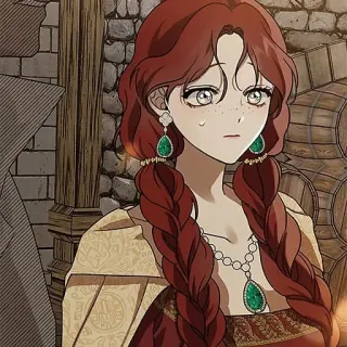 ♠️ donna, personaggio, ragazza, ritratto, gioielli, anime telegram sticker