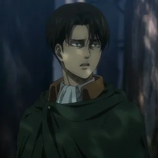 ⚔️ Levi Ackerman Attack on Titan Anime, Mangá, Attack on Titan, Levi Ackerman, Personagem, Soldado telegram sticker