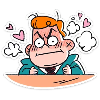 😡 marah, kartun, kesal, frustrasi, karakter, karakter kartun telegram sticker