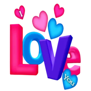 😍 I
LOVE
You любовь, сердечки, день святого валентина, романтика telegram sticker