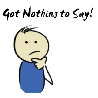 😕 myślenie, patyczak, kreskówka, pytanie, zdezorientowany, zmartwiony, niepewny telegram sticker
