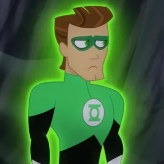 ✨ Green Lantern supereroe, DC Comics, Lanterna Verde, cartoni animati, fumetto, Justice League telegram sticker