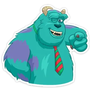 😉 Sully Monsters, Inc. sully, monstros sa, desenho animado, personagem, monstro, animação telegram sticker