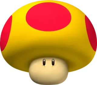 🍄 super mario, mushroom, video game, power up telegram sticker