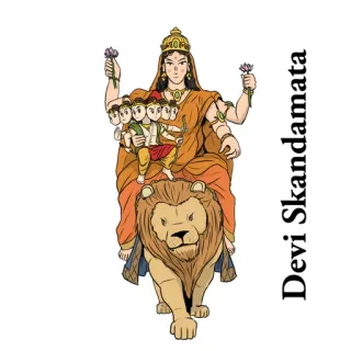 🕉️ Skandamata Devi Skandamata Diosa hindú, Skandamata, León, Arte religioso, Deidad, Mitología, Hinduismo whatsapp sticker