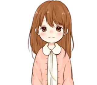 👩 kreskówka, dziewczyna, anime, słodkie, kawaii telegram sticker