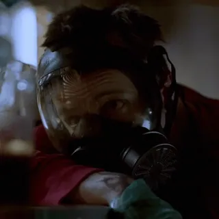 🚬 Ted Sprague Heroes gas mask, fictional character, ted sprague, heroes tv show, radioactive, superpower, masks telegram sticker