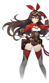 🔥 Amber Genshin Impact anime, video game, character, Amber, Genshin Impact telegram sticker