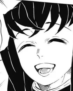☁️ Anime, Manga, Sorriso, Felice, Personaggio whatsapp sticker