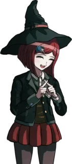 🪄 Himiko Yumeno Danganronpa V3: Killing Harmony anime, witch, danganronpa, himiko yumeno, cute, magic, happy telegram sticker