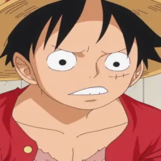 🏴‍☠️ Luffy One Piece Аниме, Ван Пис, Луффи, Мультфильм, Манга, Пират, Соломенная шляпа telegram sticker
