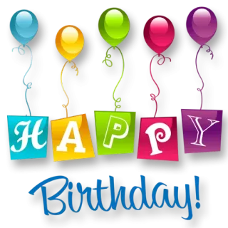 🎈 HAPPY Birthday! anniversaire, ballons, joyeux, fête, soirée whatsapp sticker