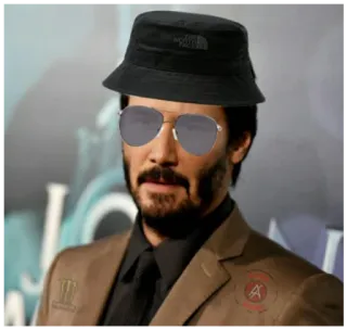 🤠 John Wick keanu reeves, actor, celebrity, hat, sunglasses, suit, movie character telegram sticker