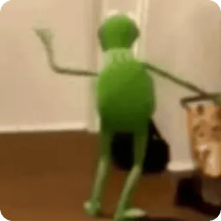 💃 Kermit the Frog The Muppets whatsapp sticker