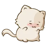 ☺️ chat, animal, mignon, chaton, illustration telegram sticker