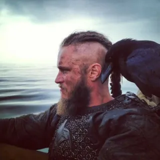 🩸 Ragnar Lothbrok Vikings ラグナル・ロズブローク, ヴァイキング, 歴史ドラマ, トラヴィス・フィメル, バイキング, 戦士, 海外ドラマ telegram sticker