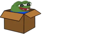 🥡 Pepe the Frog frog, box, pepe, meme, internet telegram sticker